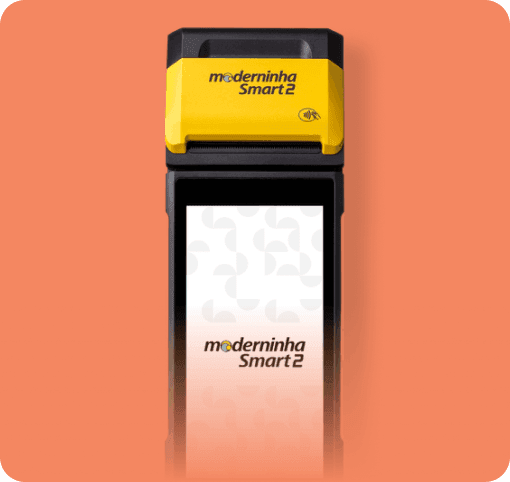 Maquininha PagSeguro com sistema 4Ticket