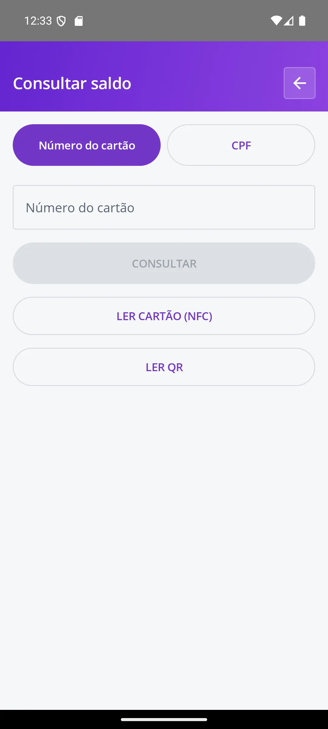 Consultar saldo