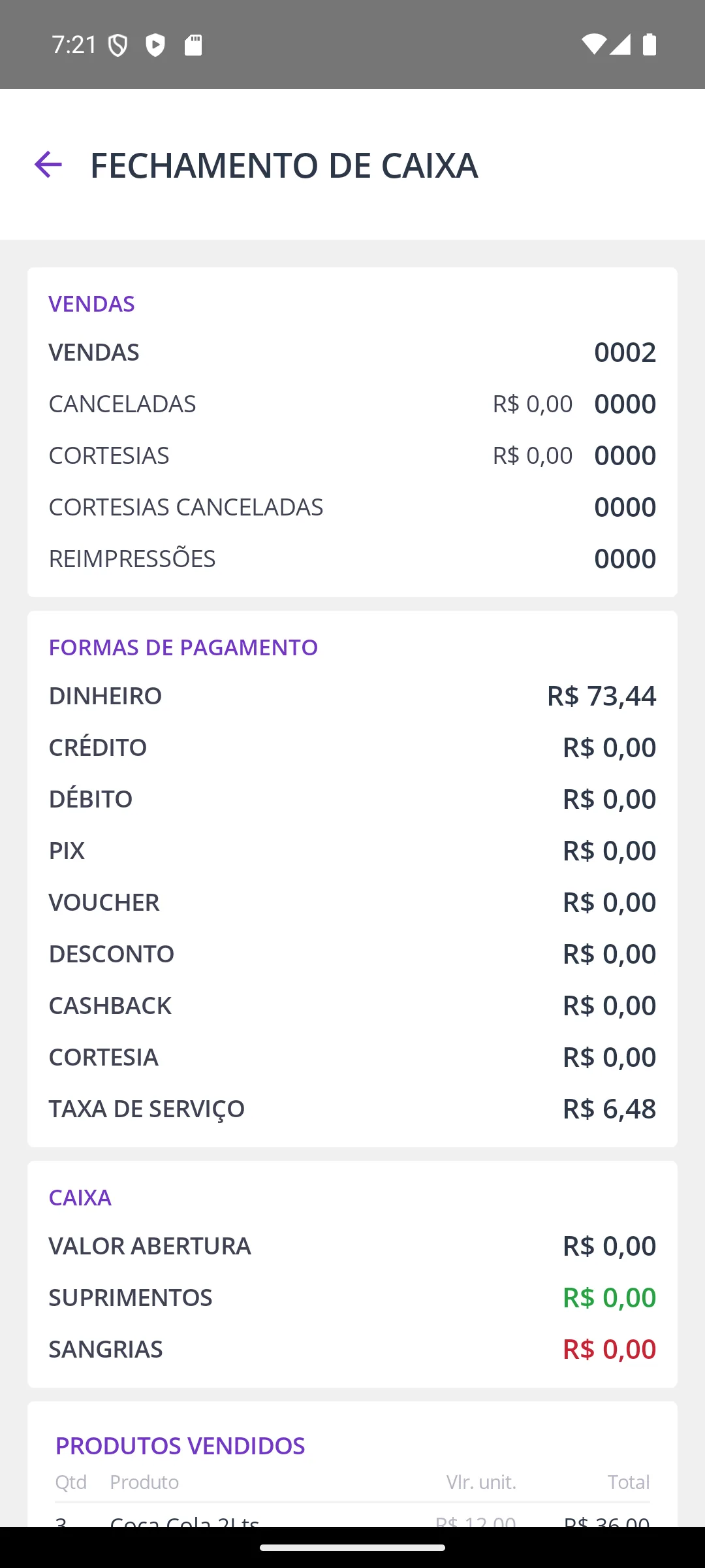 Fechamento