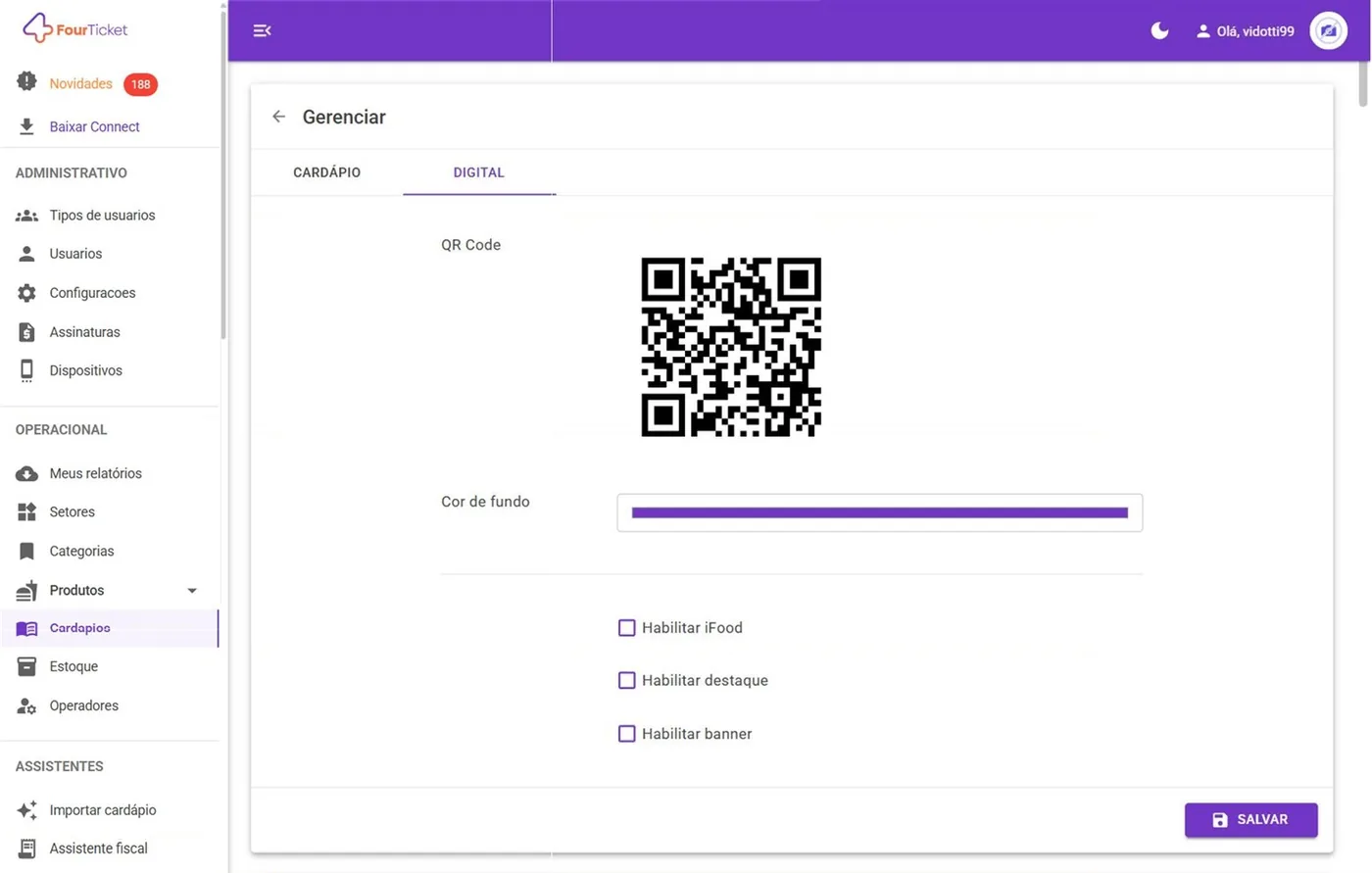 Aba DIGITAL: o QR Code do cardápio
