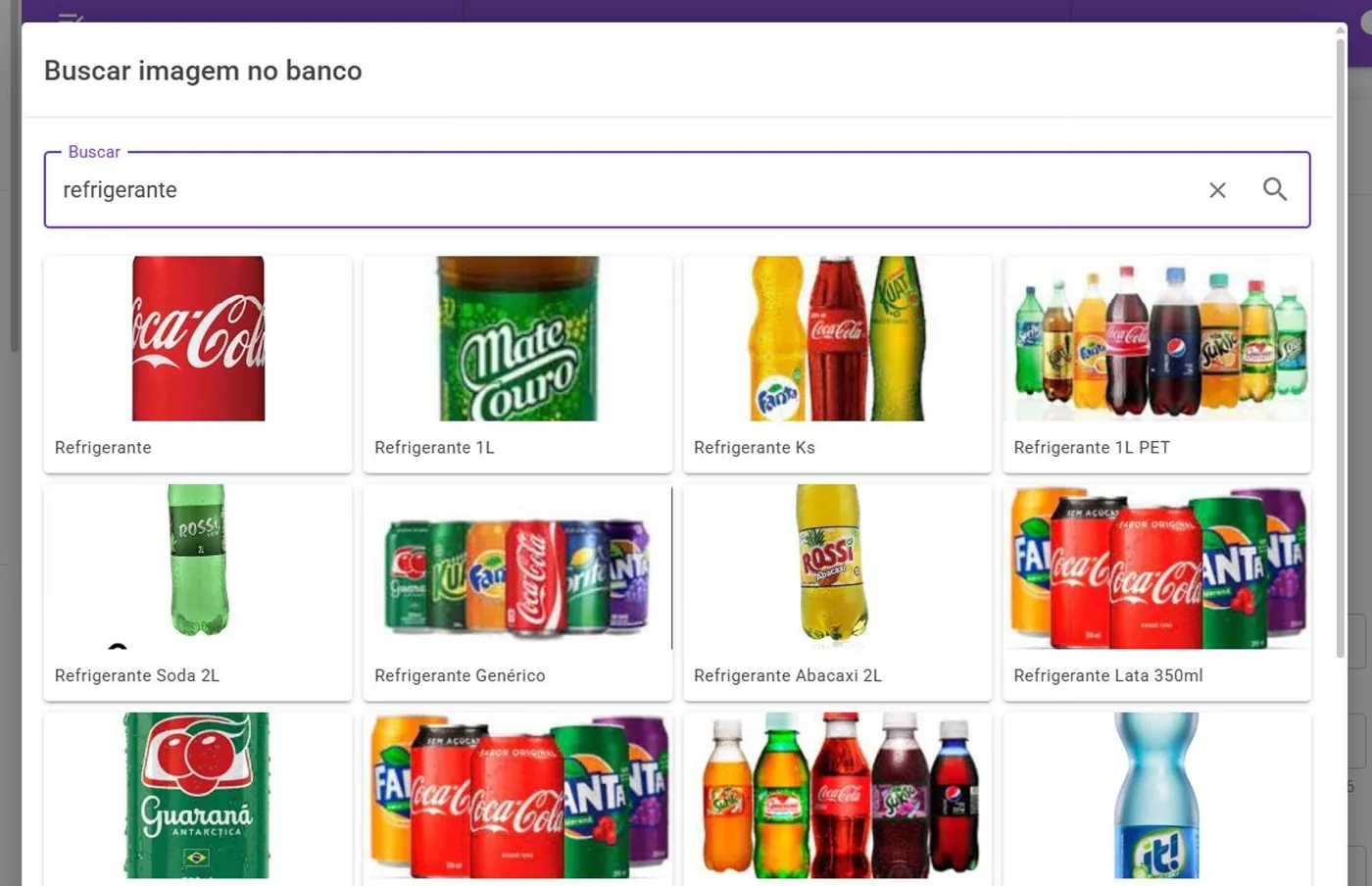 BUSCAR NO BANCO: usar uma imagem que já existe